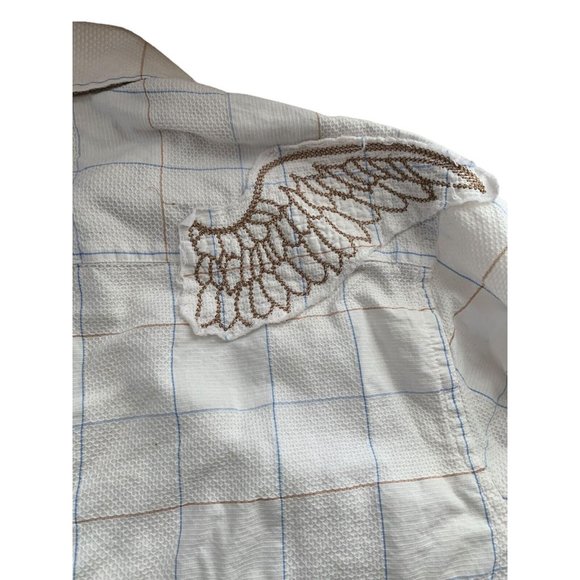 Christopher Wicks English Laundry Button Up Shirt Snap Button Cuff XXL READ - Picture 16 of 16